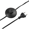 Торшер LUMION ELSA 8037/1F MODERNI LN25 Е27 60W 220V черный/серый/золотой, металл/текстиль